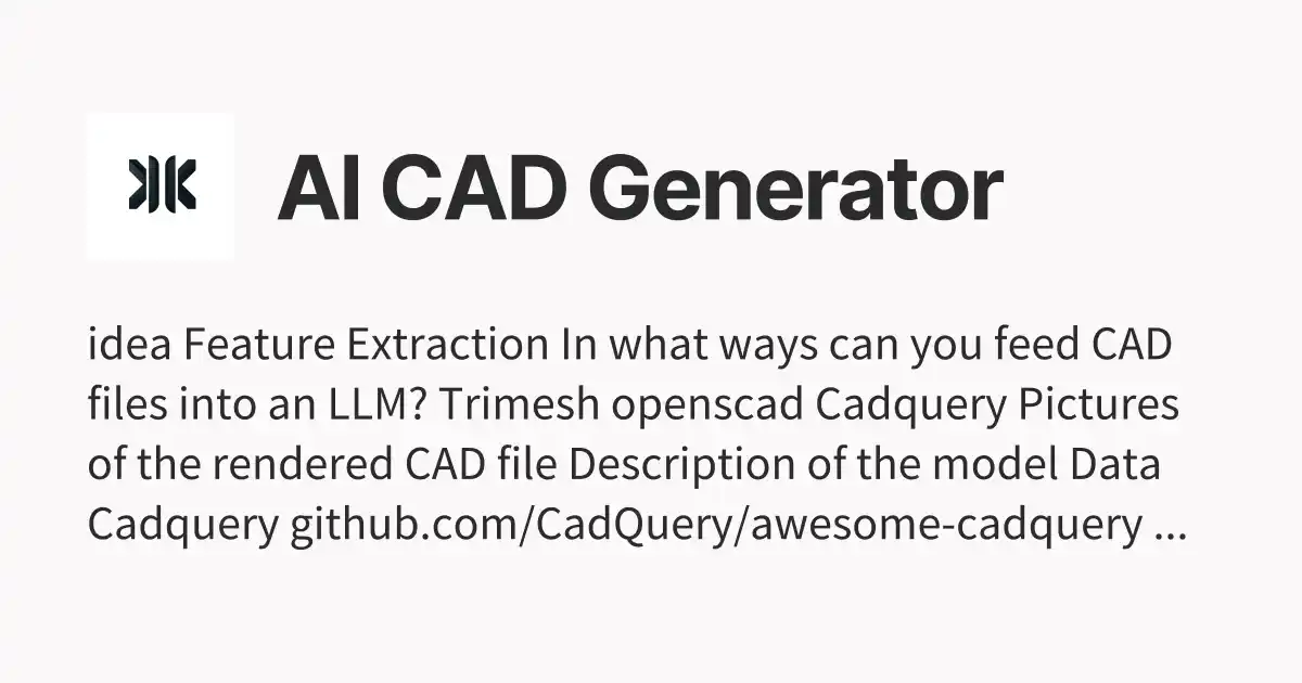 AI CAD Generator