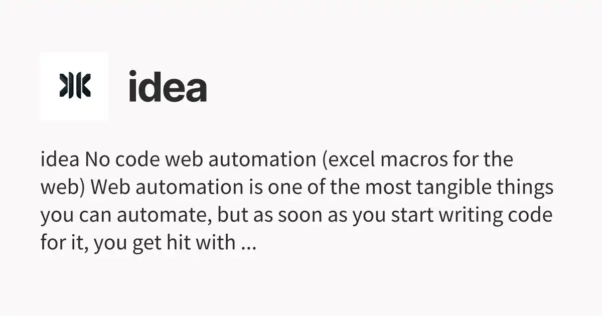 Idea Plus Example idea